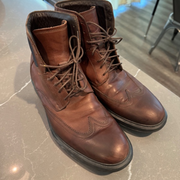 Ferragamo wing tip boots - Picture 1 of 4